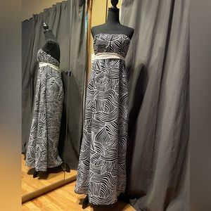Zebra maxi dress